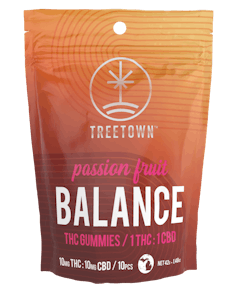 Balance Passion Fruit Gummies - 1 THC : 1 CBD