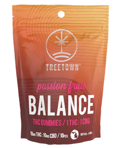 Treetown - Balance Passion Fruit Gummies - 1 THC : 1 CBD