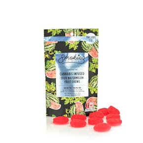 Sour Watermelon CBD 1:1 | Fruit Chews | Smokiez