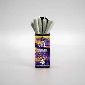 CRU CANNABIS - CRU| Black Mamba w/ Kief | Infused Pre-Roll 6pk .5g