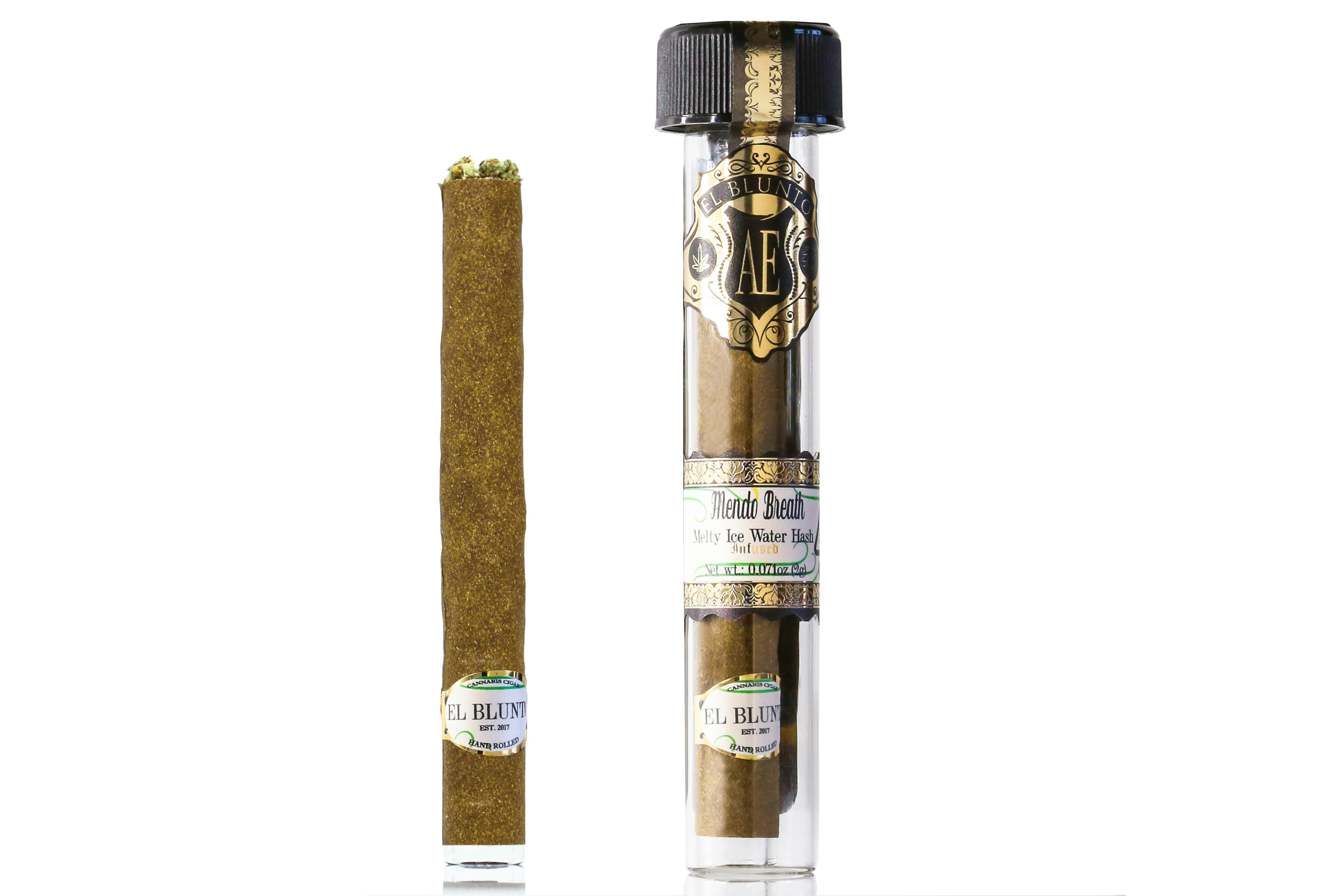 tobacco breathalyzer El Blunto -Mendo Breath - 2G Cannabis Cigar - Hash Infused [Blunt]