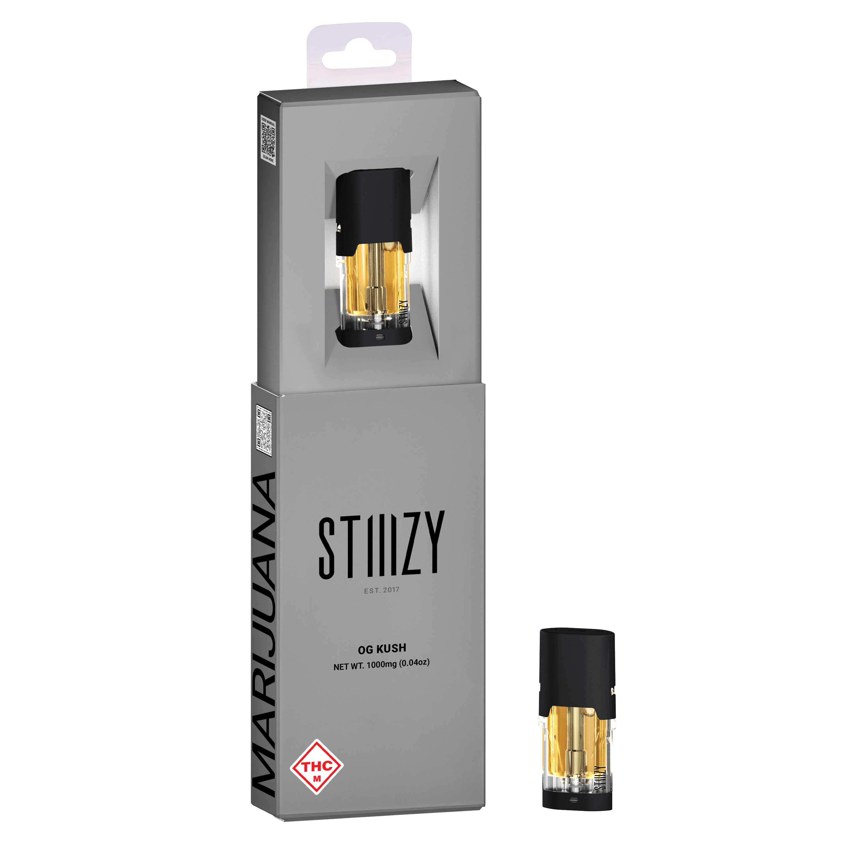 Vape Cartridge - OG KUSH 1G Original THC Pod - STIIIZY