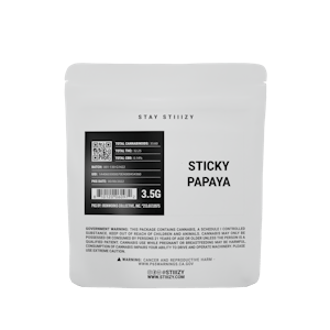 STIIIZY - - Stiiizy STICKY PAPAYA - 3.5G White Label Mylar