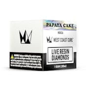 Papaya Cake Live Resin Diamonds