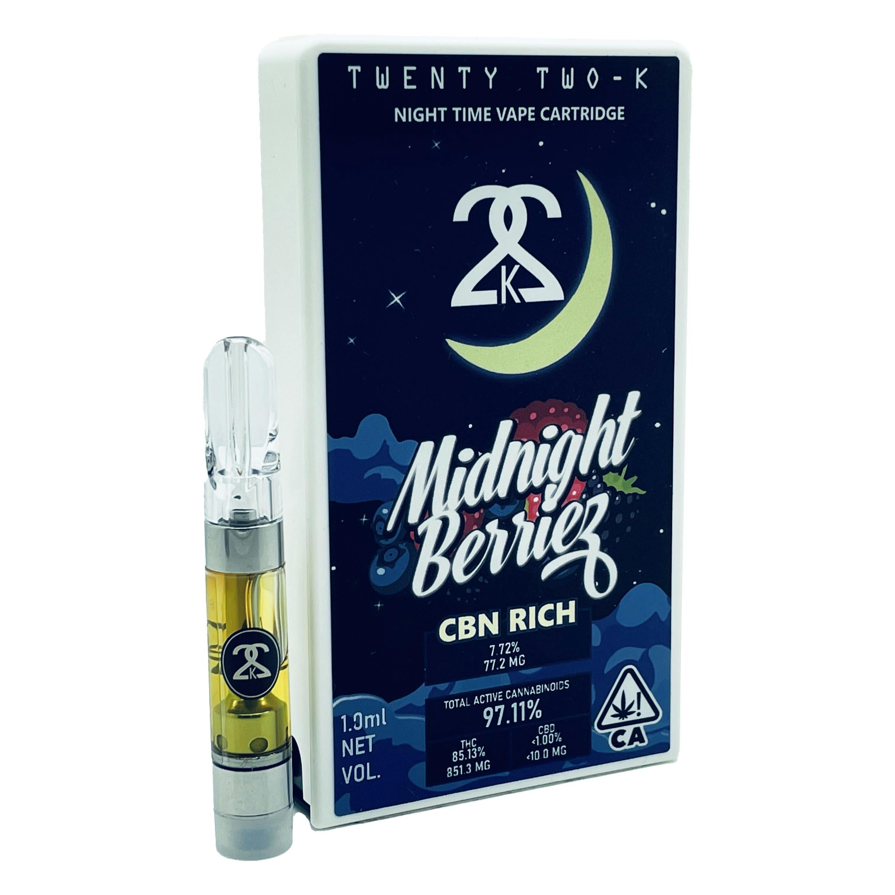 22K - Midnight Berries - CBN Rich - Cartridge - 1.0ml - Twenty Two