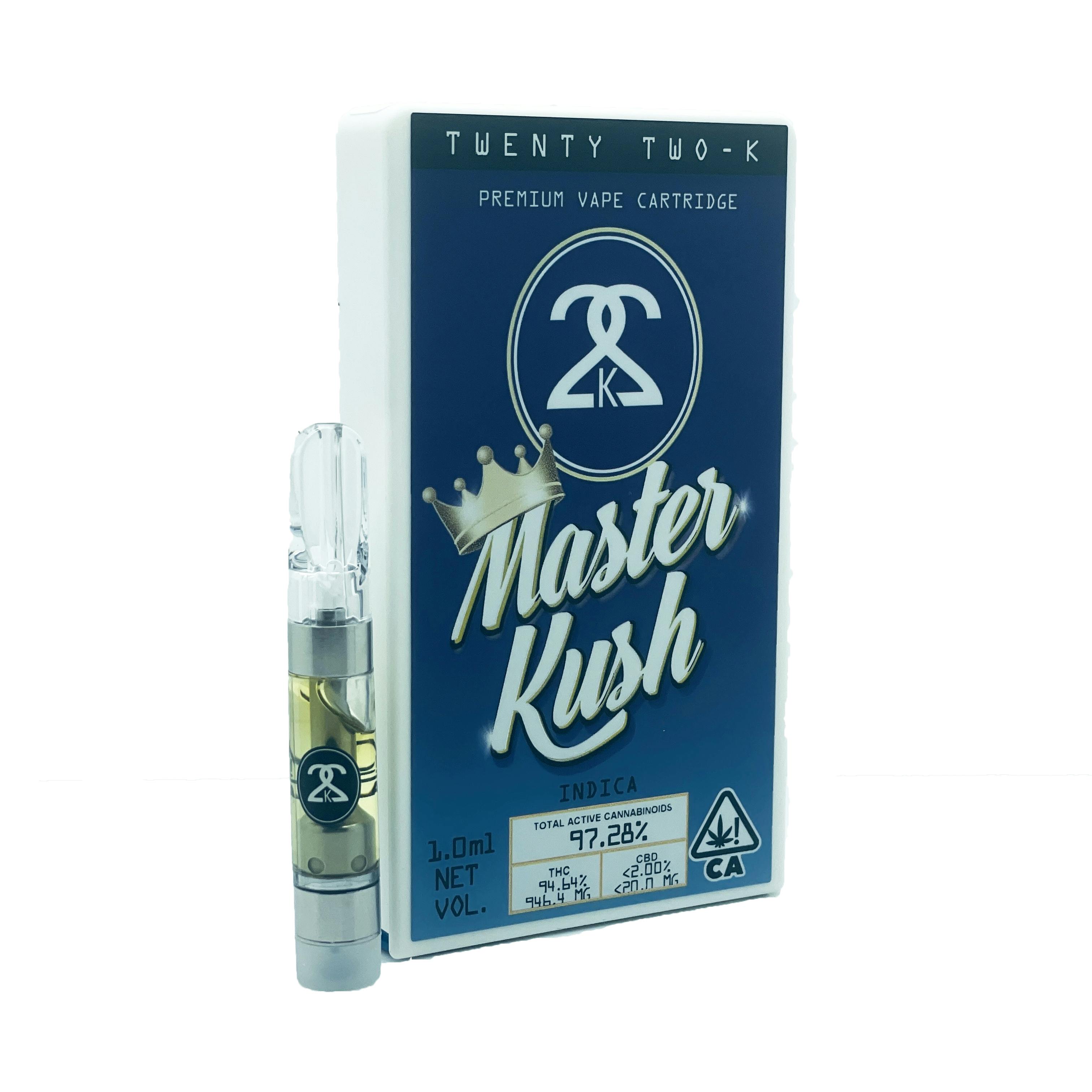 22K - Master Kush - Cartridge - 1.0ml - Twenty Two K / 22k