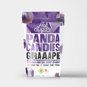Hot Sugar - Panda Candies | Grape | Hard Candy | 10pk | DOH | 100mg THC