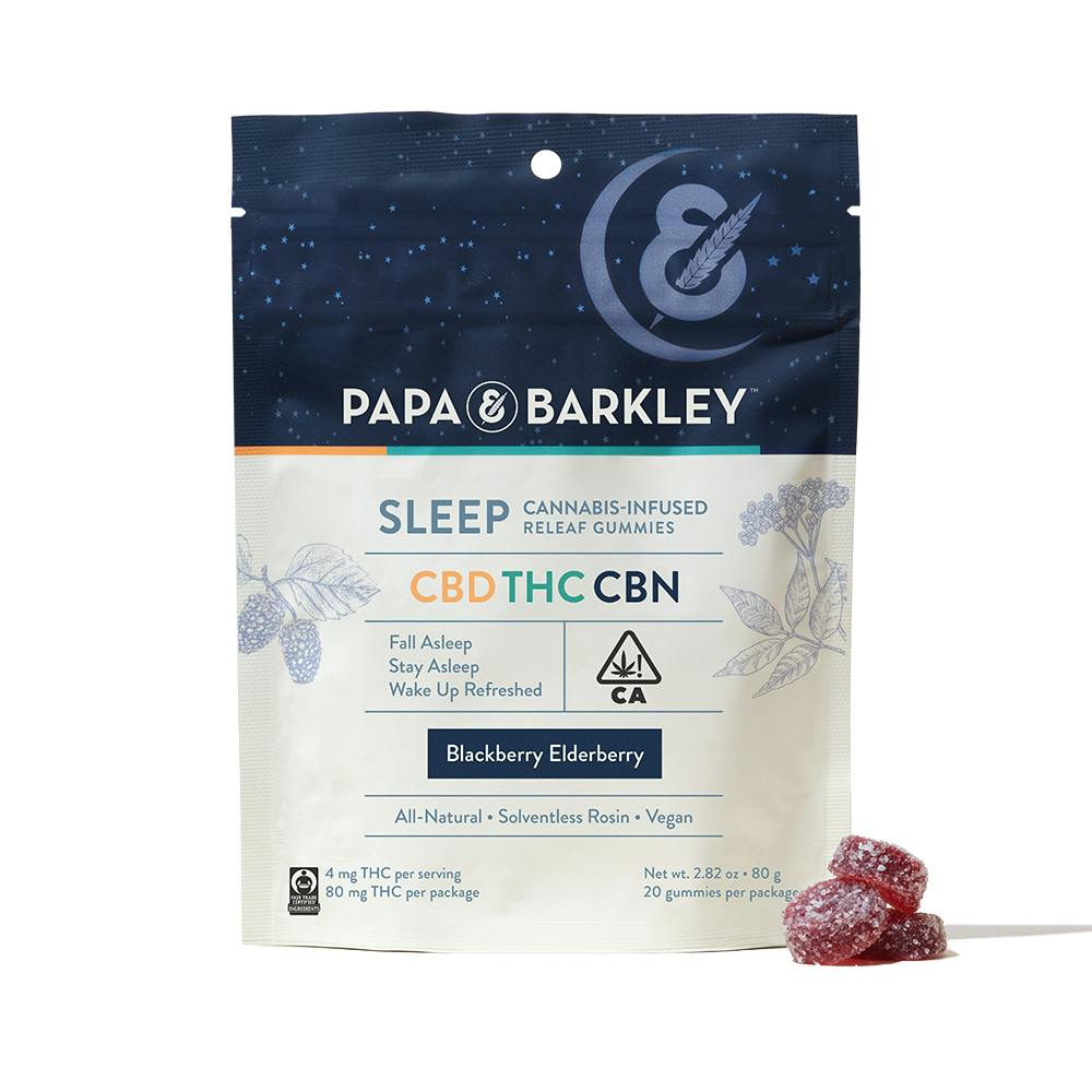 Papa & Barkley - Blackberry Elderberry Sleep Releaf CBN Gummies