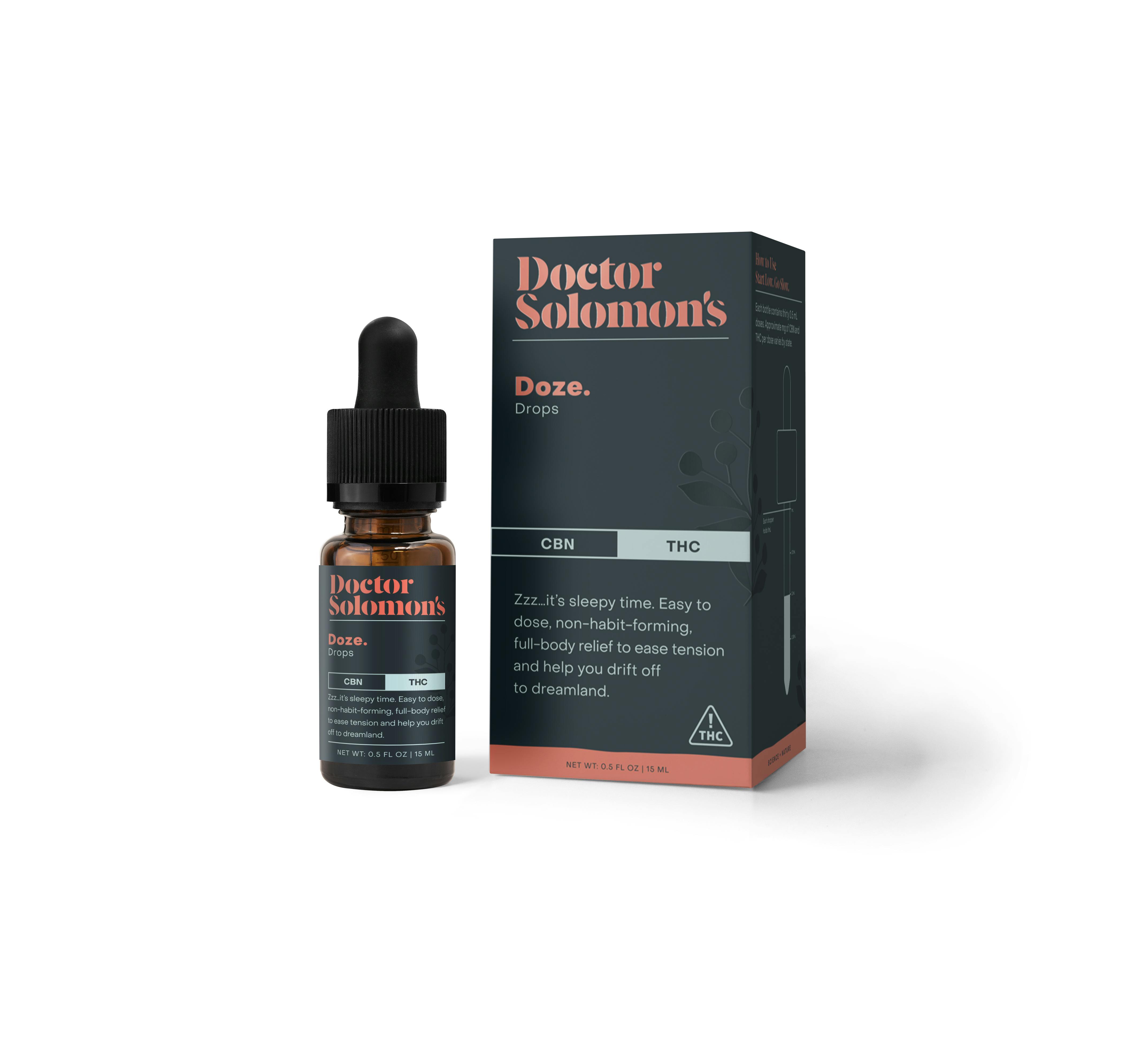 Doctor Solomon's Doze 1:1 CBN:THC Drops 50mg CBN 50mg THC - 50mg