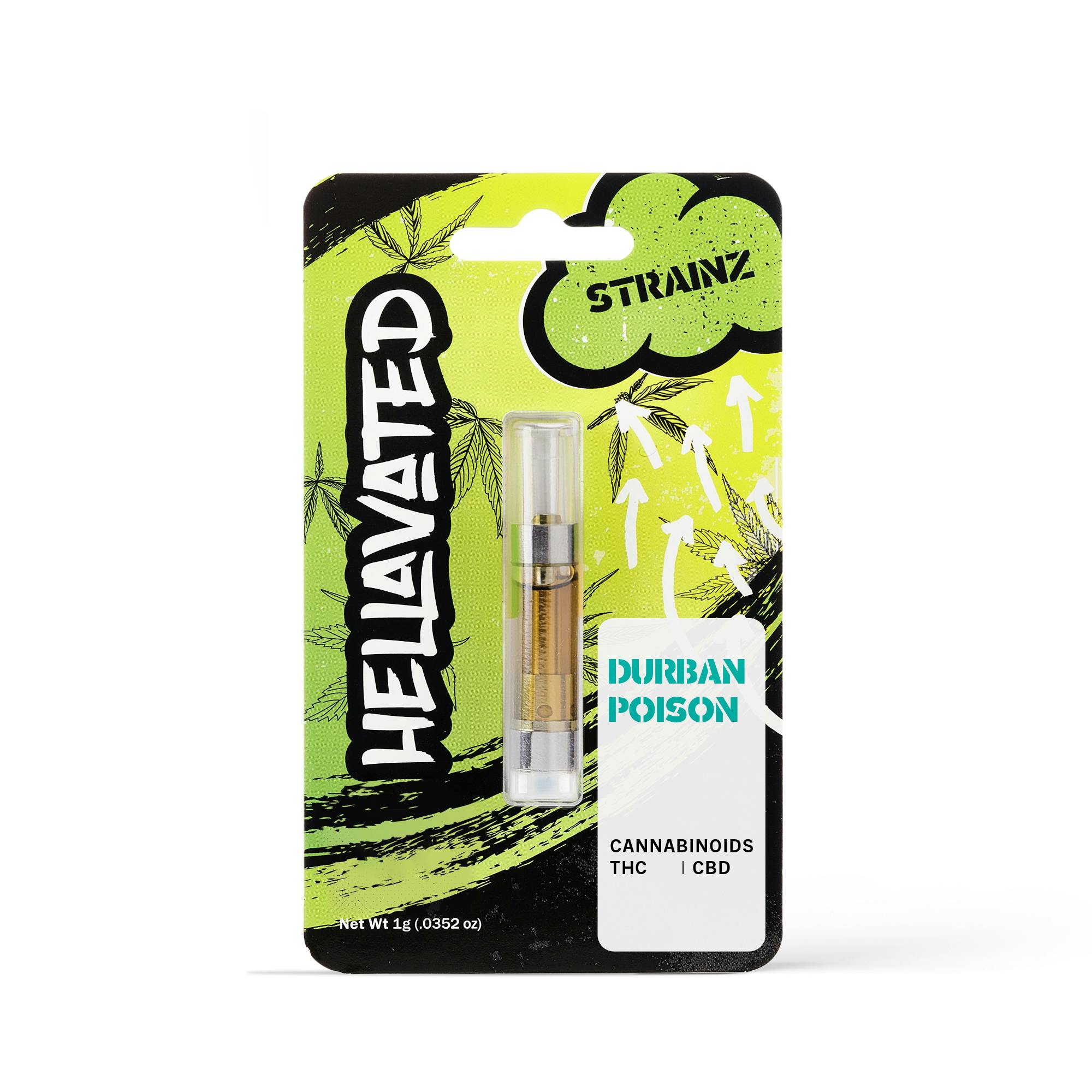 Durban Poison Strainz Cartridge 1g - Hellavated