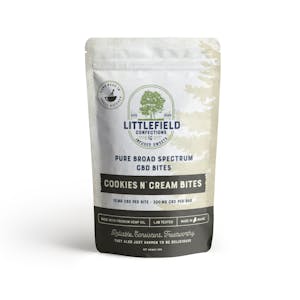 LITTLEFIELD CONFECTIONS - Cookies & Cream CBD Bites 300mg | Littlefield Confections 