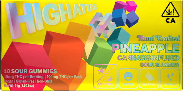 Highatus - Pineapple Sour Gummy | 100mg | Highatus