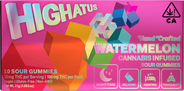 Highatus - Watermelon Sour Gummy | 100mg | Highatus