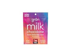 Grön THC Milk Chocolate High-Dose Mini Bar HYBRID