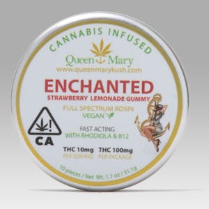 QUEEN MARY - Queen Mary - Emerald Cup Winning!! Enchanted- Vegan Gummy (Rosin) W/Rhodiola & B-12 - 100MG