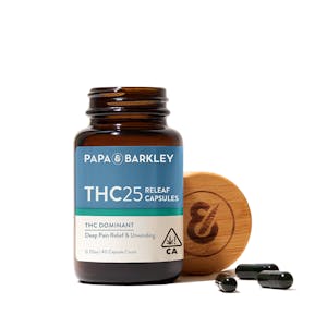 PAPA & BARKLEY - Papa & Barkley - THC25 Releaf Capsules, 40ct