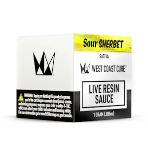 WEST COAST CURE - WCC Live Resin Sauce 1g - Sour Sherbet 83%