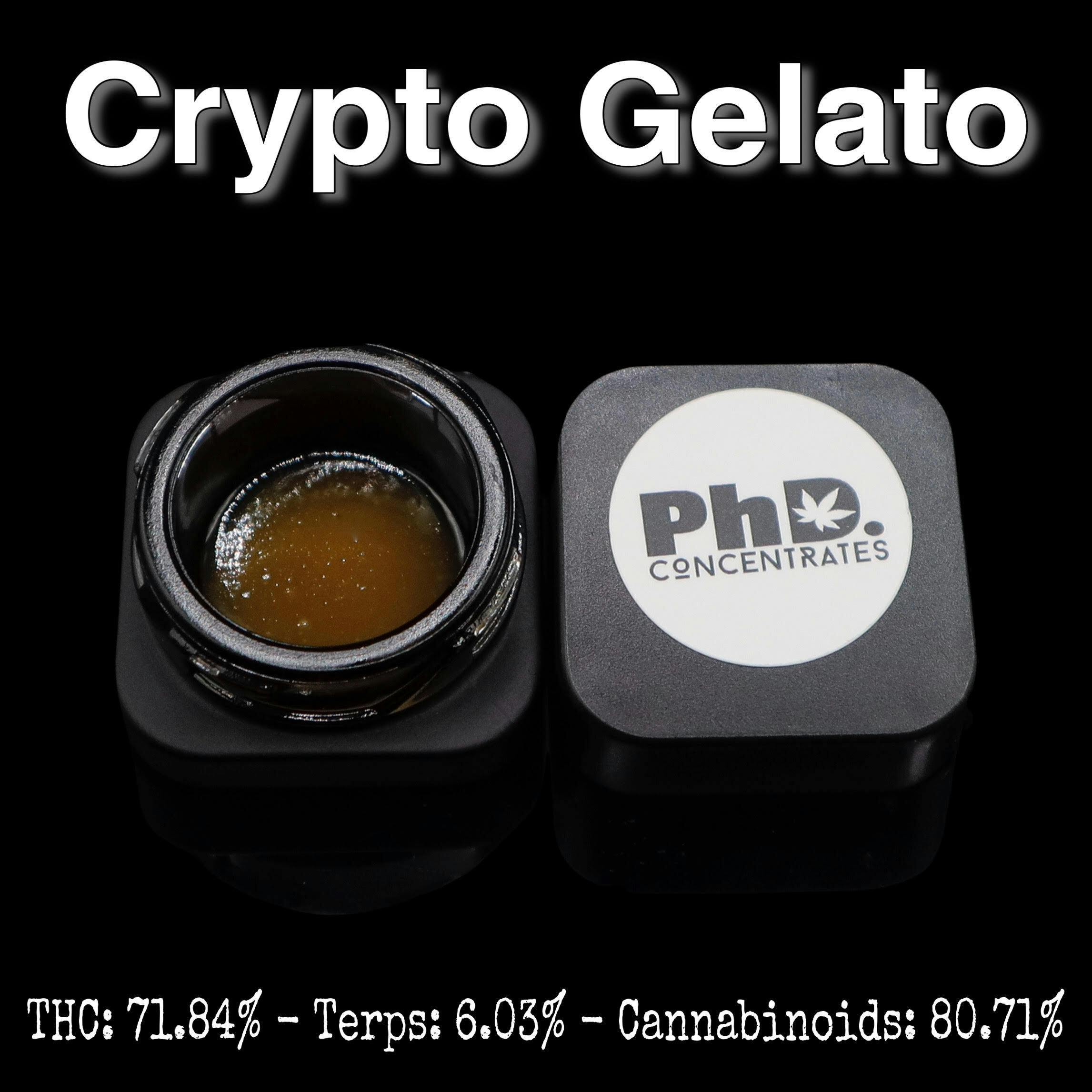 PhD Concentrate 1 gram - Crypto Gelato Badder - 71.84 - Pharmicated