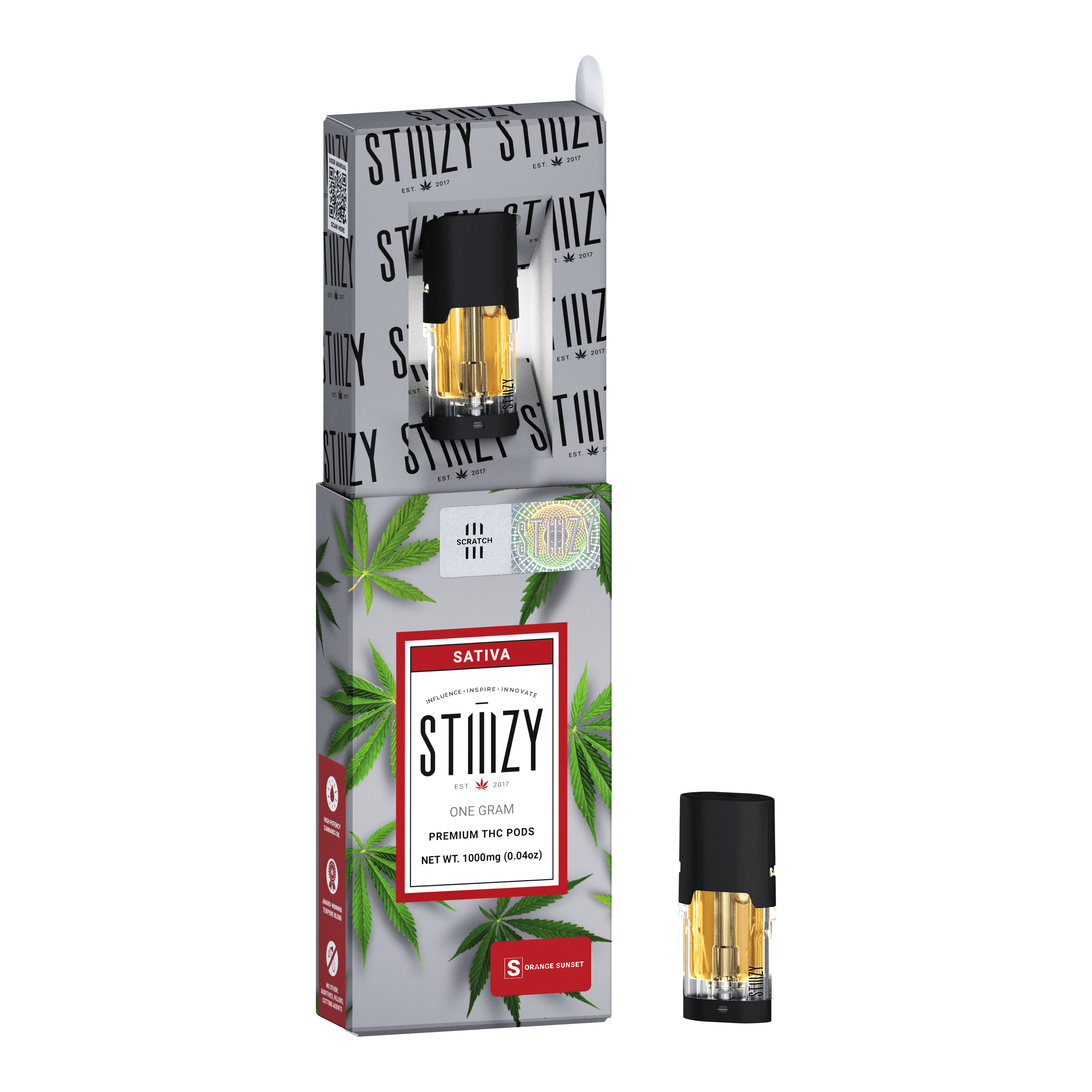 超特価激安 Vape STIIIZY - Pod THC Original 1G SUNSET ORANGE - Cartridge リラクゼーショングッズ