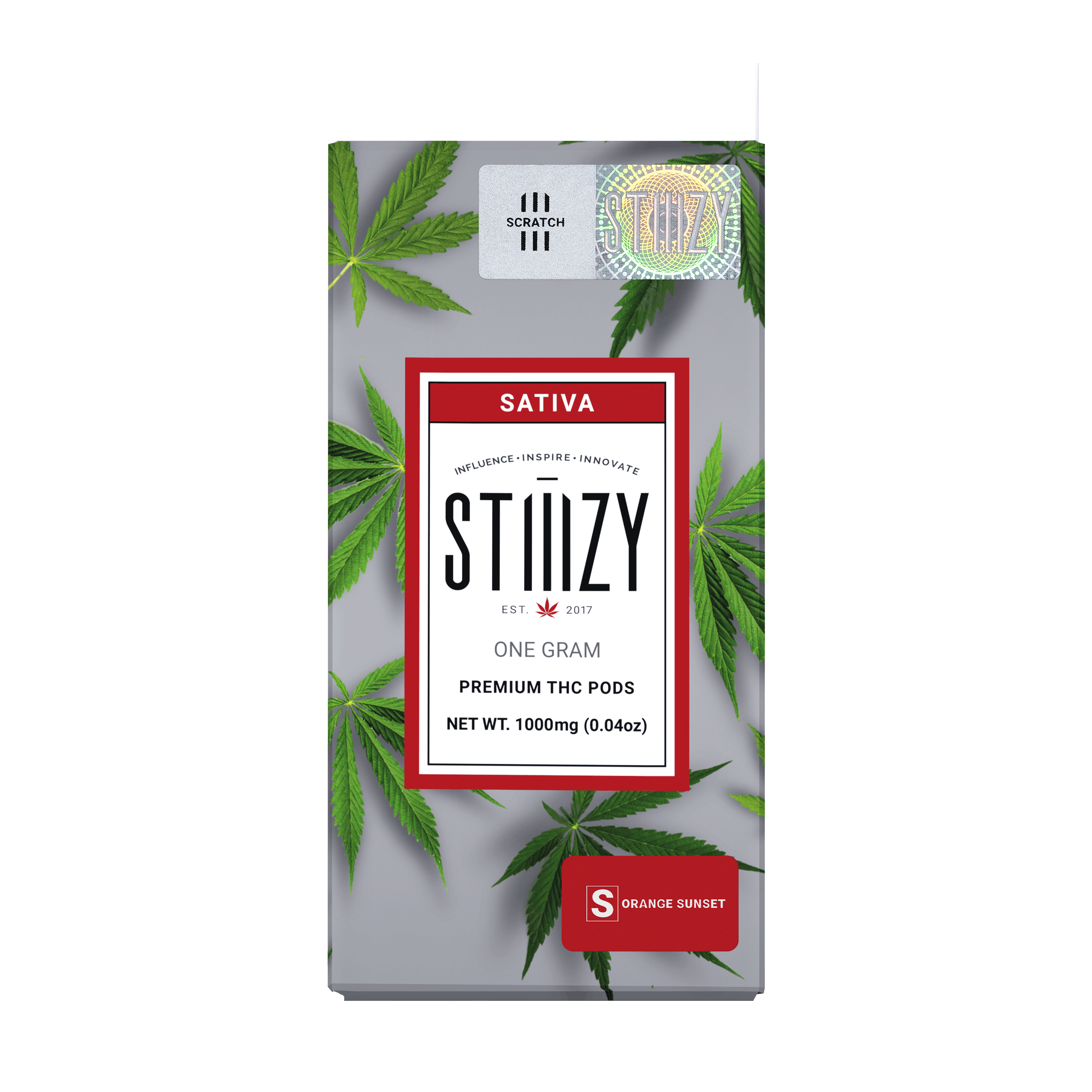 Vape Cartridge - ORANGE SUNSET 1G Original THC Pod - STIIIZY - STIIIZY