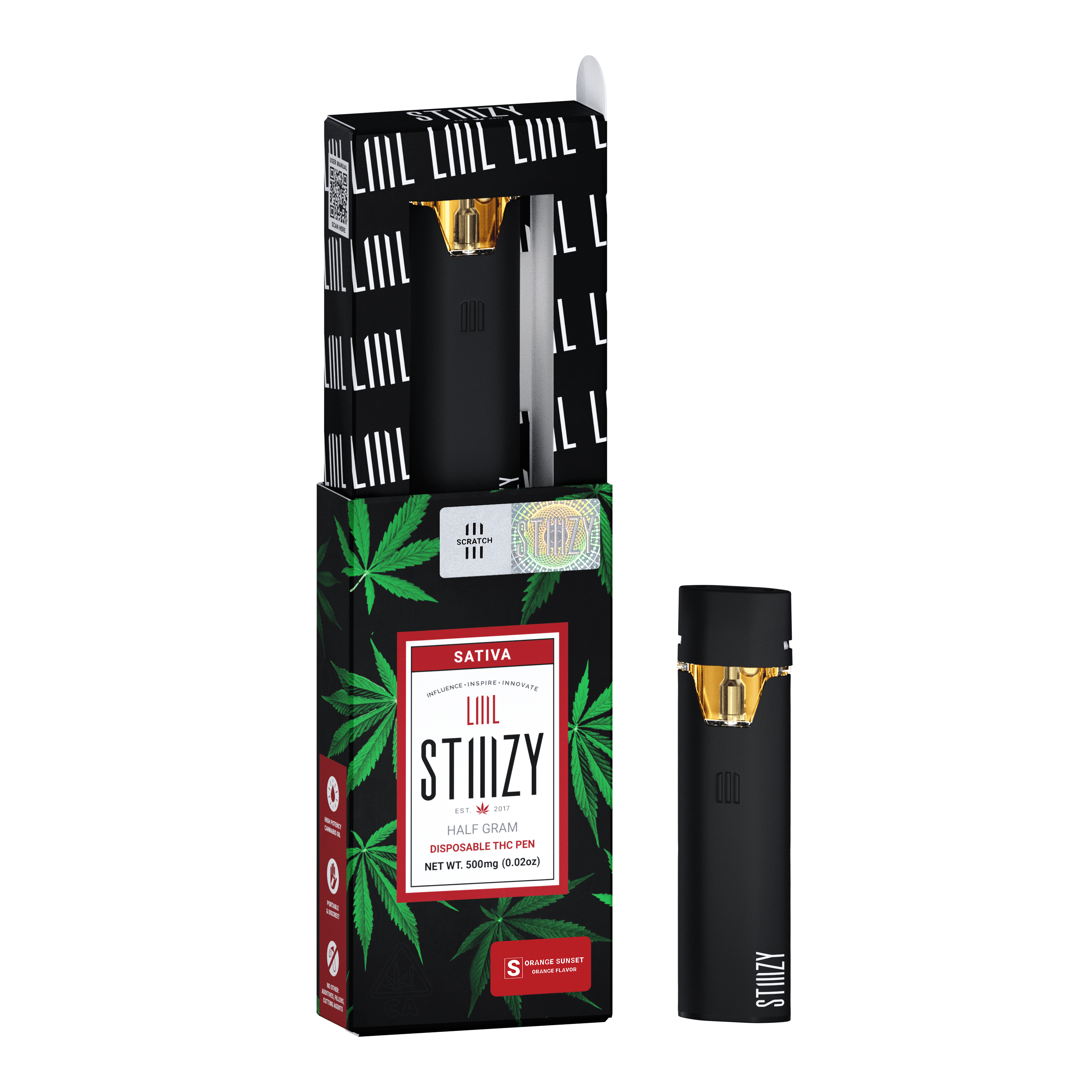 Disposable Vape - ORANGE SUNSET .5G LIIIL - STIIIZY