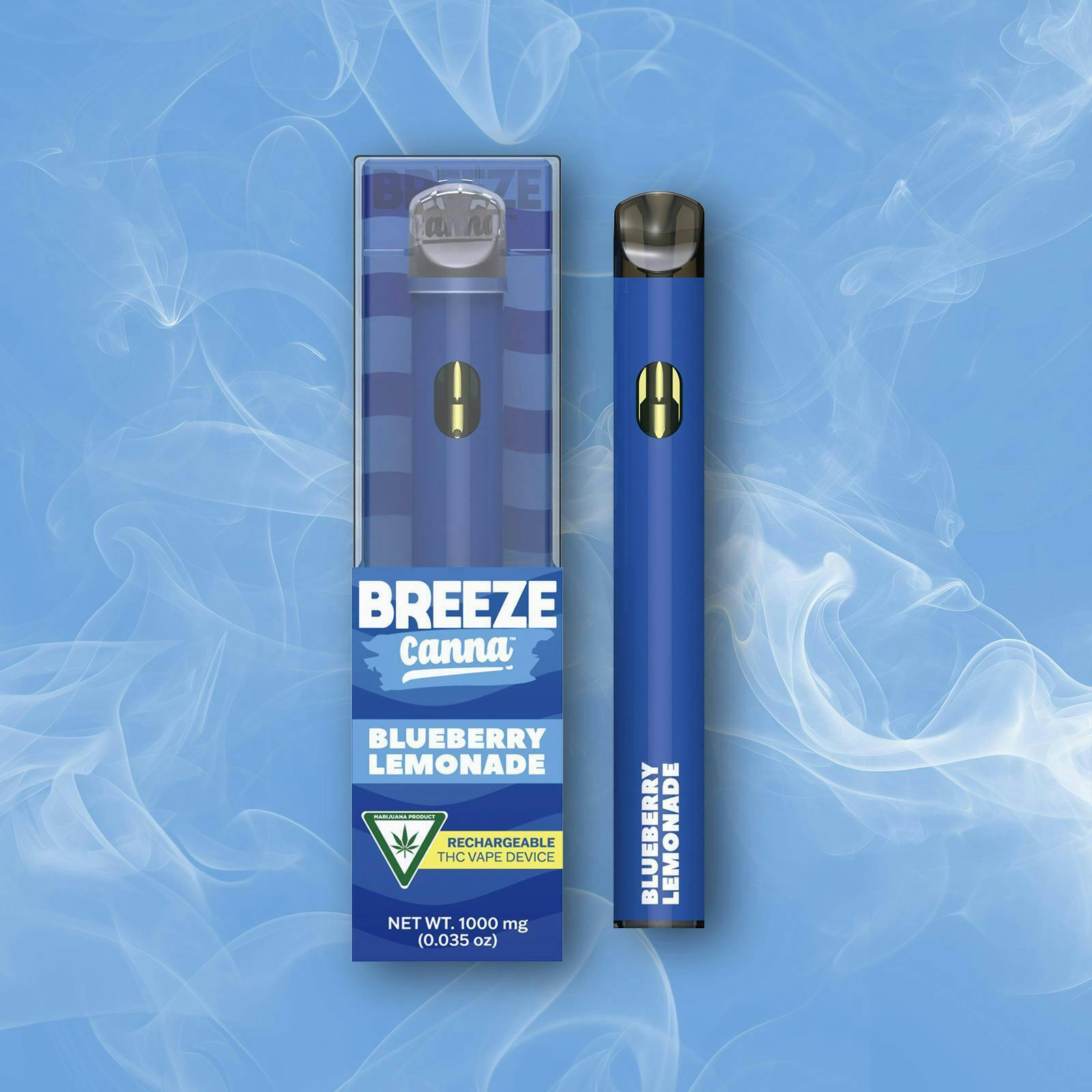 elf bar vape uk BREEZE Canna | Blueberry Lemonade | Classic PLUS Disposable | 1g