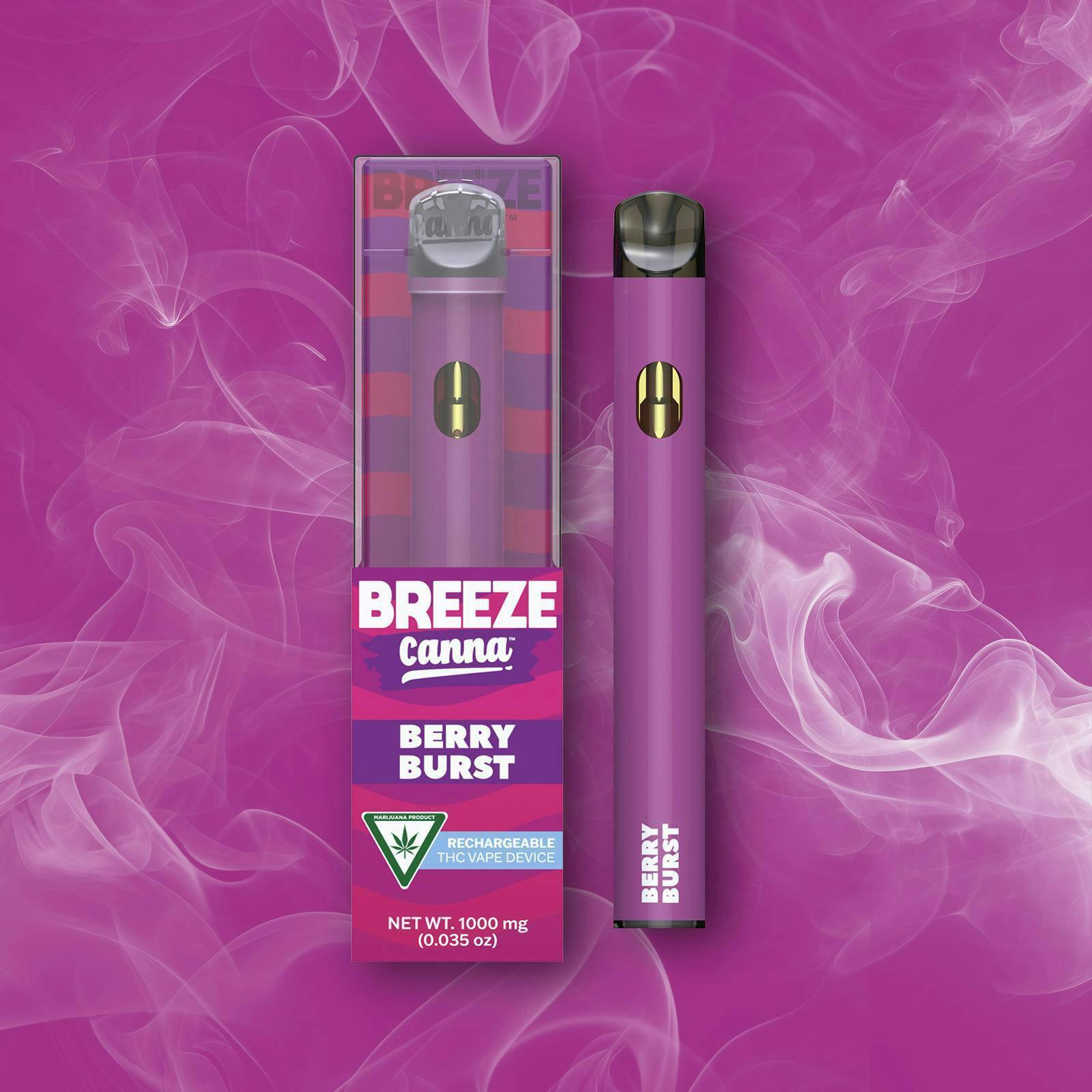 BREEZE Canna | Berry Burst | Classic PLUS Disposable | 1g