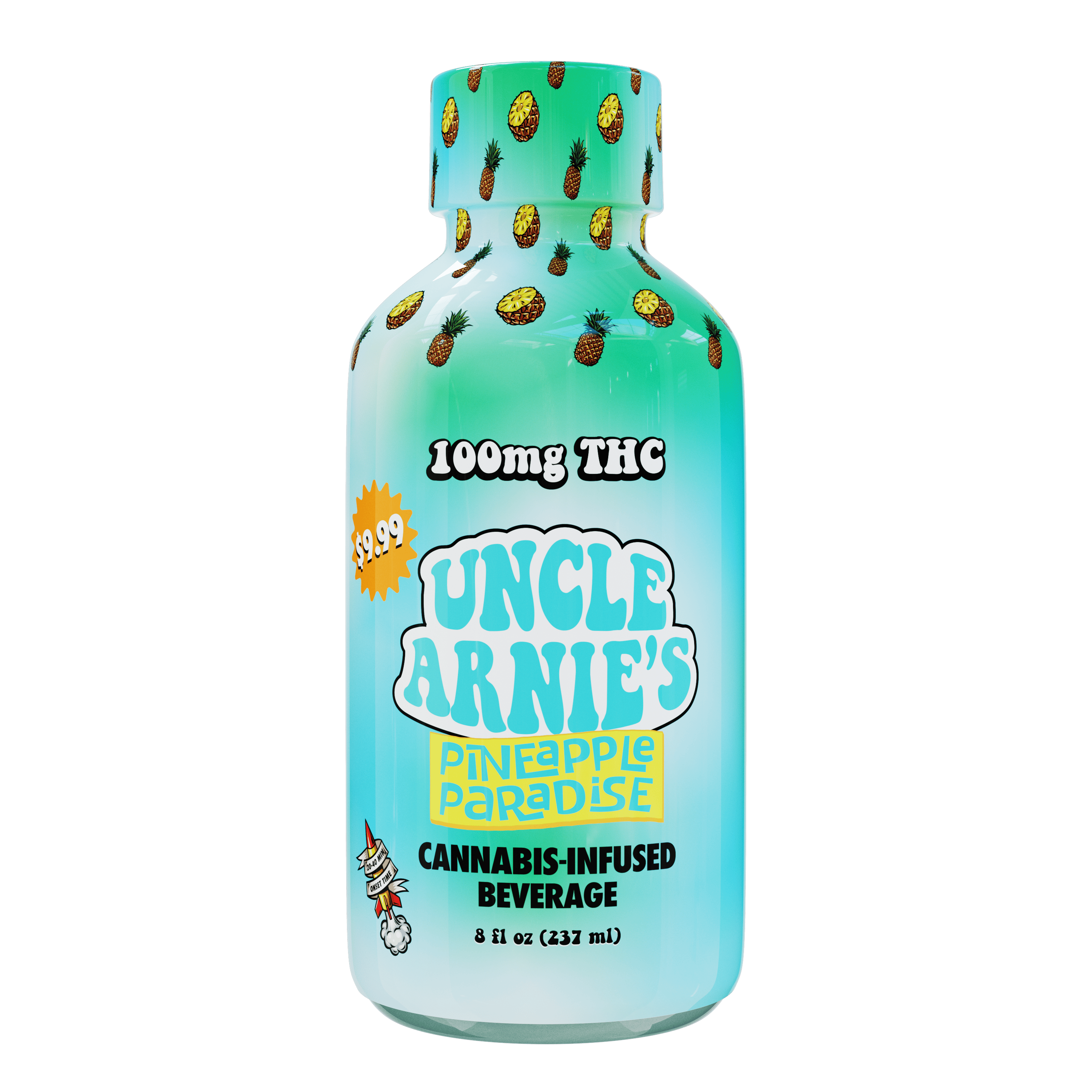 Uncle Arnie's | Pineapple Paradise | Non-Carbonated | 100mg | 8oz