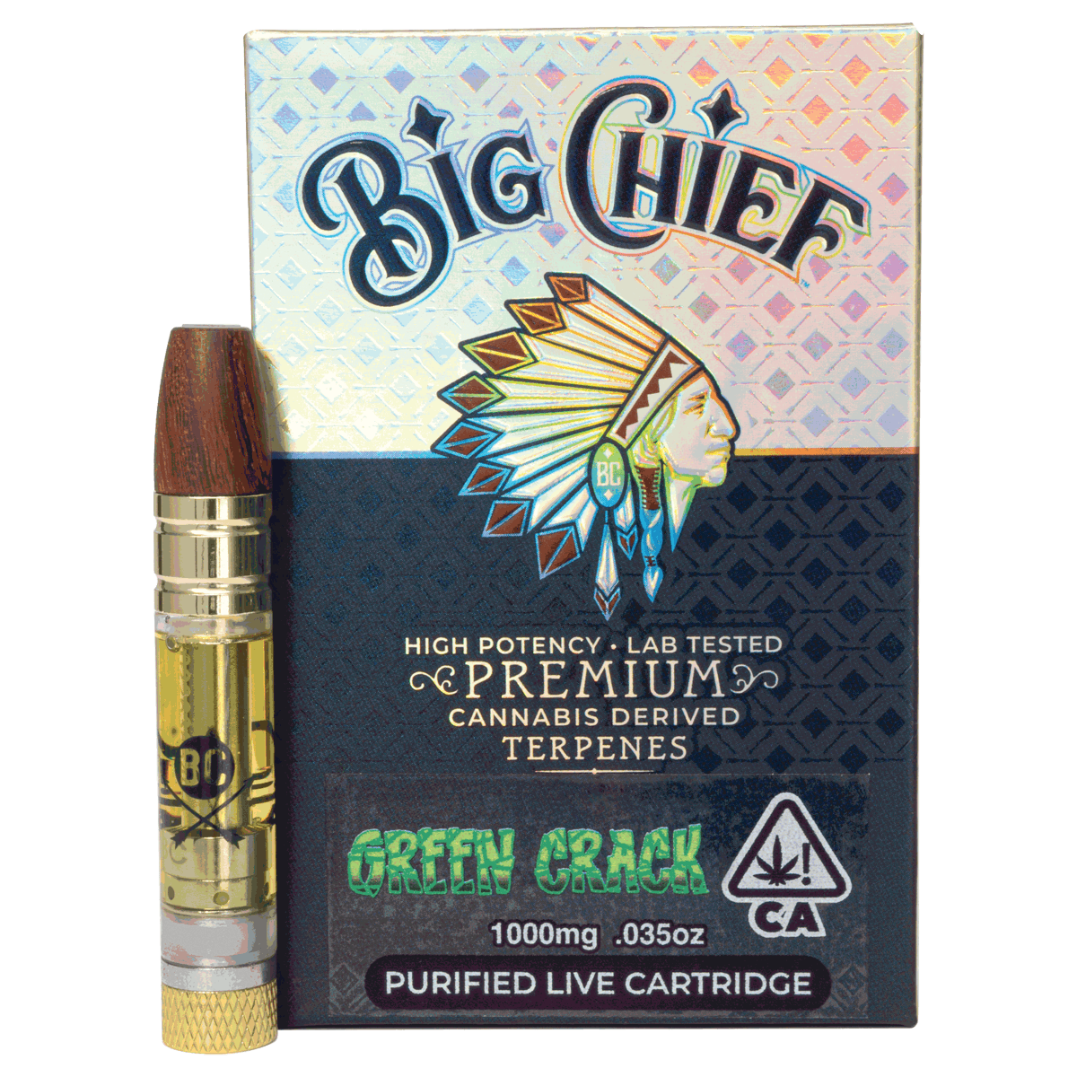 GREEN CRACK - 1G CDT Cartridge - Big Chief