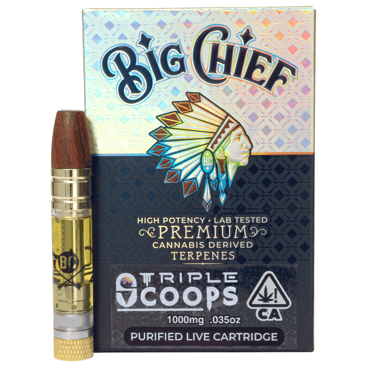 TRIPLE SCOOPS - 1G CDT Cartridge - Big Chief