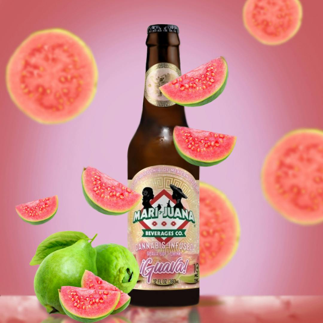 Mari y Juana® ¡Guava! 10mg THC - Guava Flavored Carbonated Soft