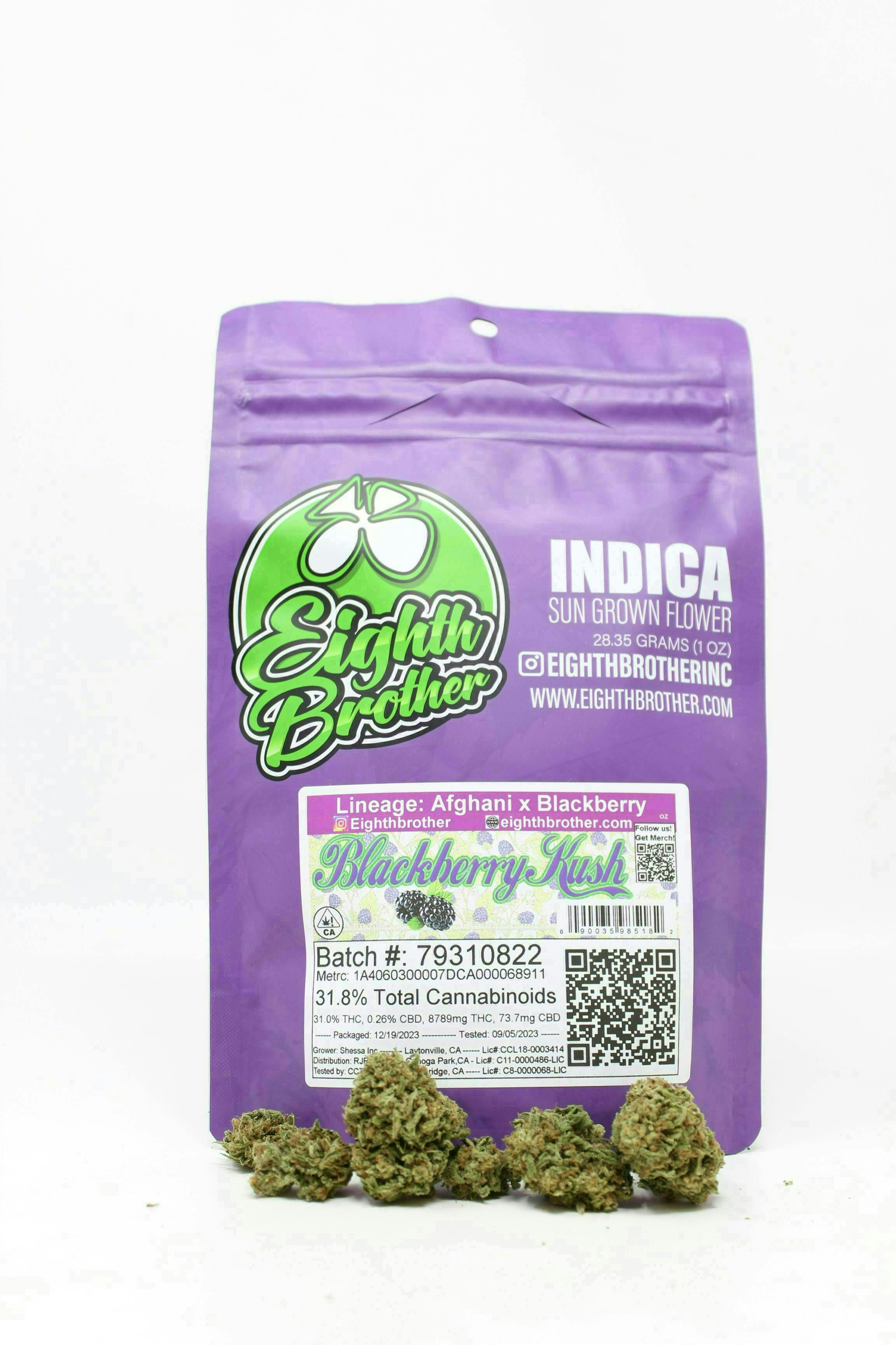 Eighth Brother | Blackberry Kush | Flower | 28g - Eighth Brother