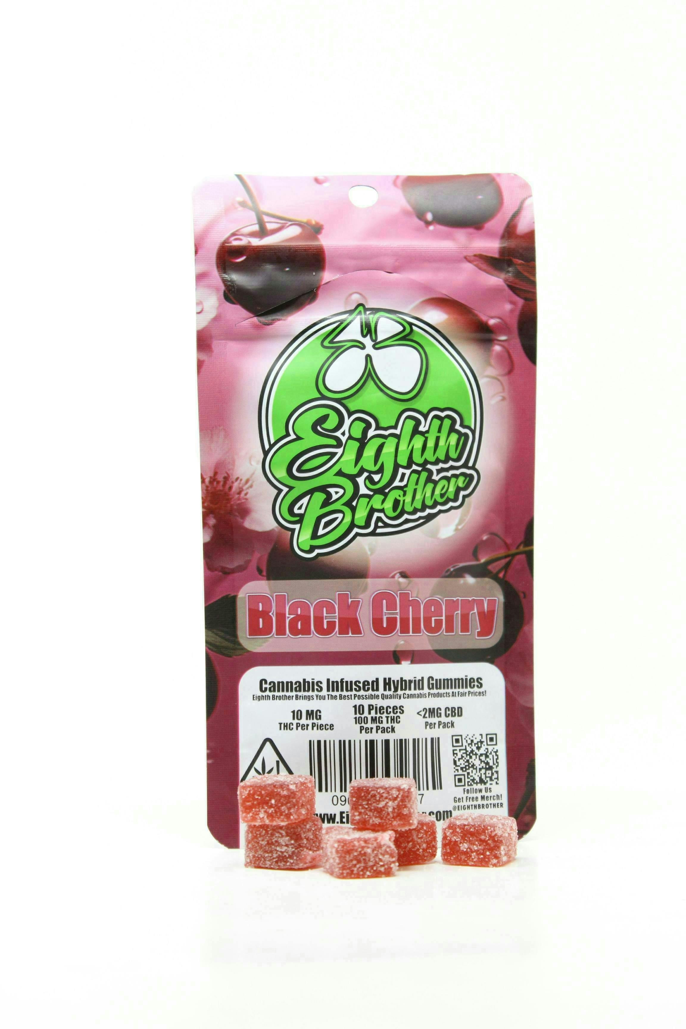 【tomo】バッチフラワー クランベリー ブラックカラント 8個セット Eighth Brother | Black Cherry | Gummies | 100mg | 10ct - Eighth