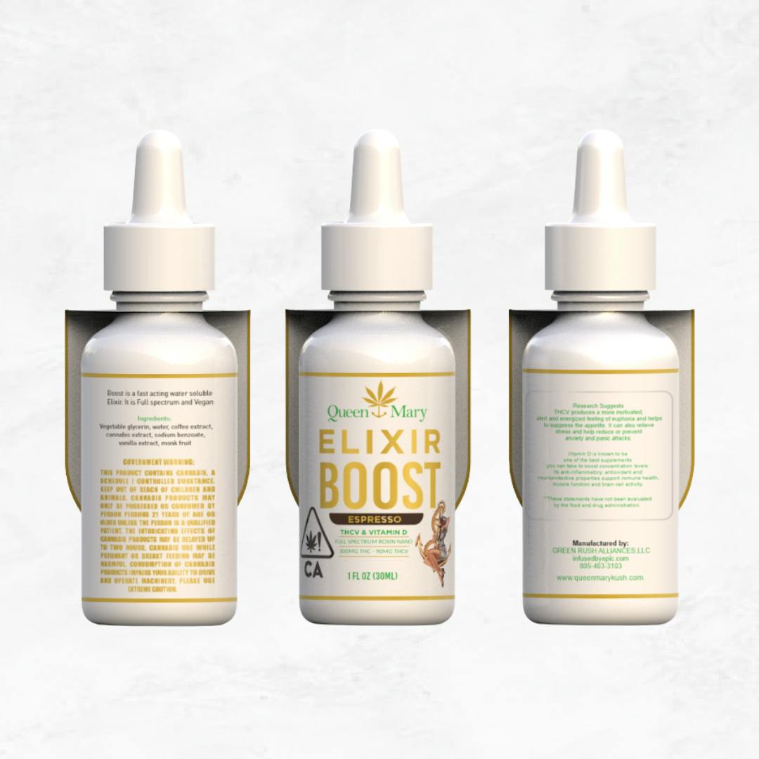 Queen Mary (BOOST) - Expresso Elixir with THCV - 300:90MG...