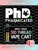 Pharmicated 510 Thread Vape Cart - 1000 mg - Cotton Candy