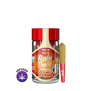 JEETER - 2.5g Baby Jeeter Infused Prerolls 5x0.5g - Fire OG 43%