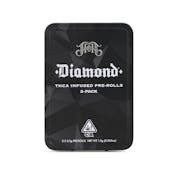Blue Sherbert | Hybrid - Diamond THCA-Infused Pre-Rolls - 2.5G Five-Pack