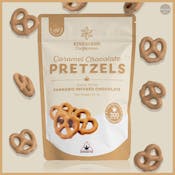 Caramel Chocolate Covered Pretzels | 200mg
