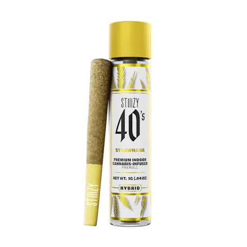 STIIIZY - STRAWNANA -Hybrid- 30.49% THC | 1G 40's Infused (Pre-Roll) | STIIIZY   -nn2 front