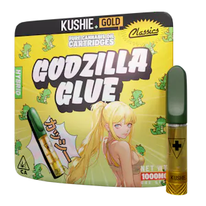 Kushie+Gold - 1g Kushie+ Gold Vape Cartridge - Godzilla Glue 91%