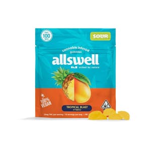 ALLSWELL - Allswell - Tropical Blast - Gummies - 100MG