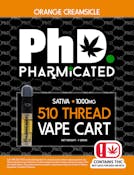 Pharmicated 510 Thread Vape Cart - 1000 mg - Orange Creamsicle