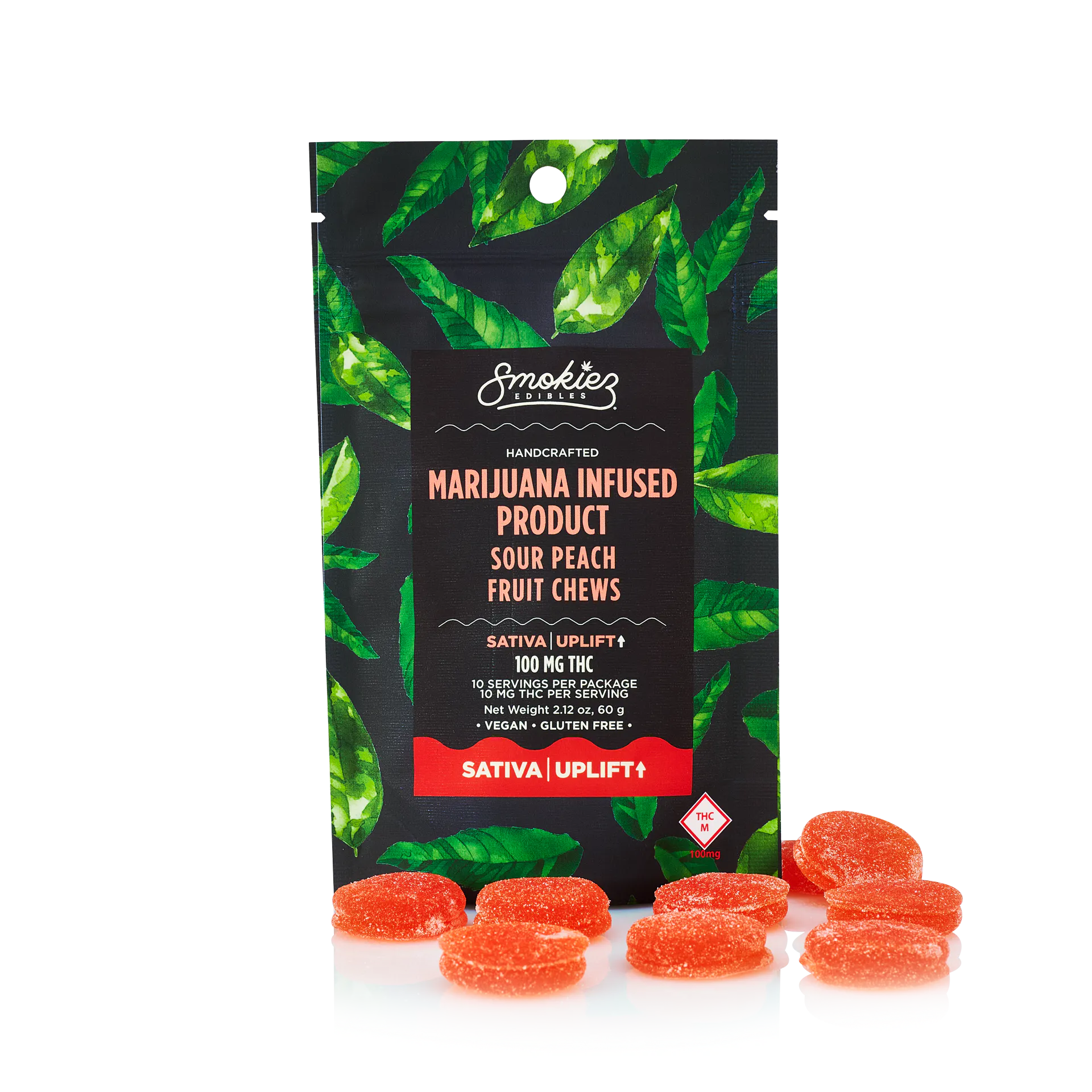 SMOKIEZ - Peach Sour Fruit Chews - 100mg Main Image
