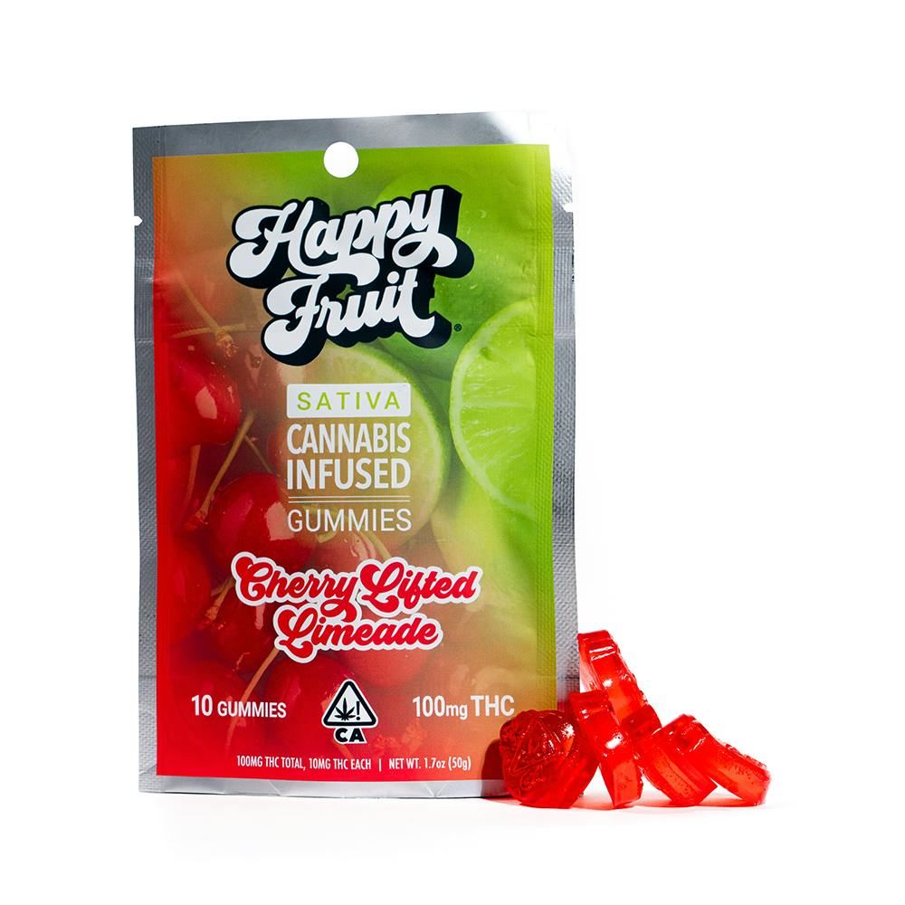 Happy Fruit - Cherry Lifted Limeade Gummies - 100mg THC