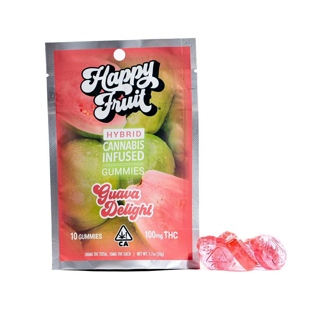 Happy Fruit - Guava Delight Gummies - 100mg THC