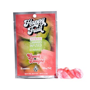 HAPPY FRUIT - HAPPY FRUIT - Guava Delight Gummies - 100mg THC