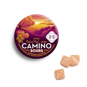 CAMINO - Camino - 'Balance' Orchard Peach - 100mg THC/100mg CBD Sour Gummies - 10pk