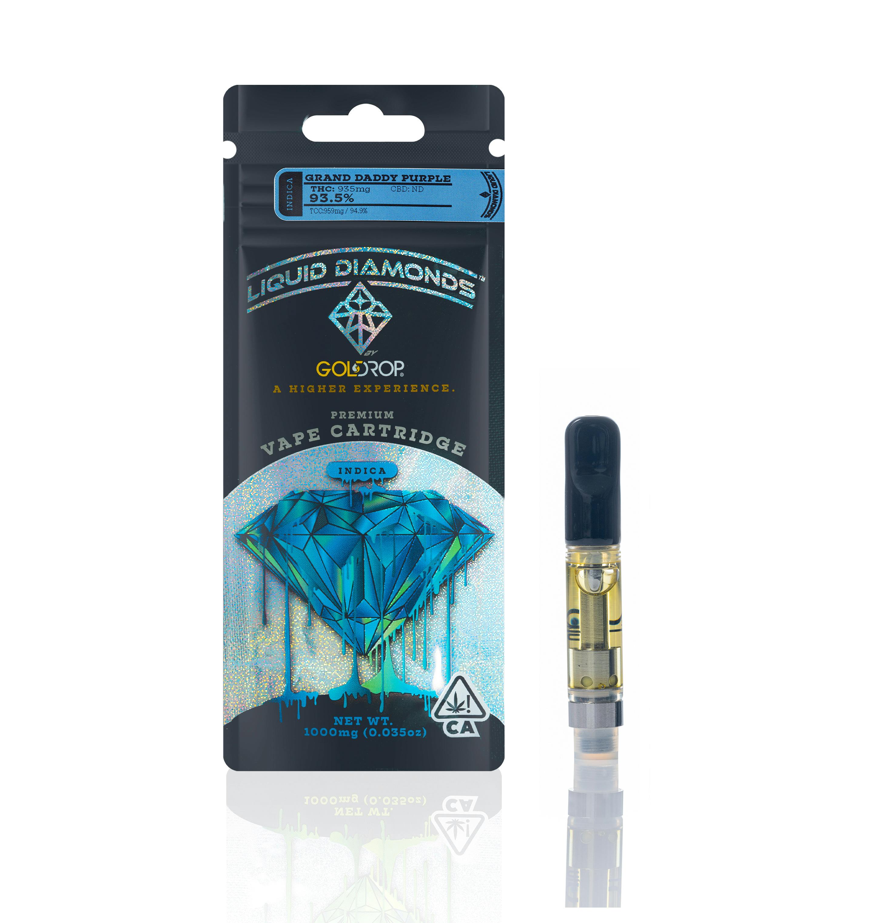 Granddaddy Purple - Liquid Diamonds® Cartridge - 1 Gram - GoldDrop Granddaddy Purple - Liquid Diamonds® Cartridge - 1 Gram - GoldDrop