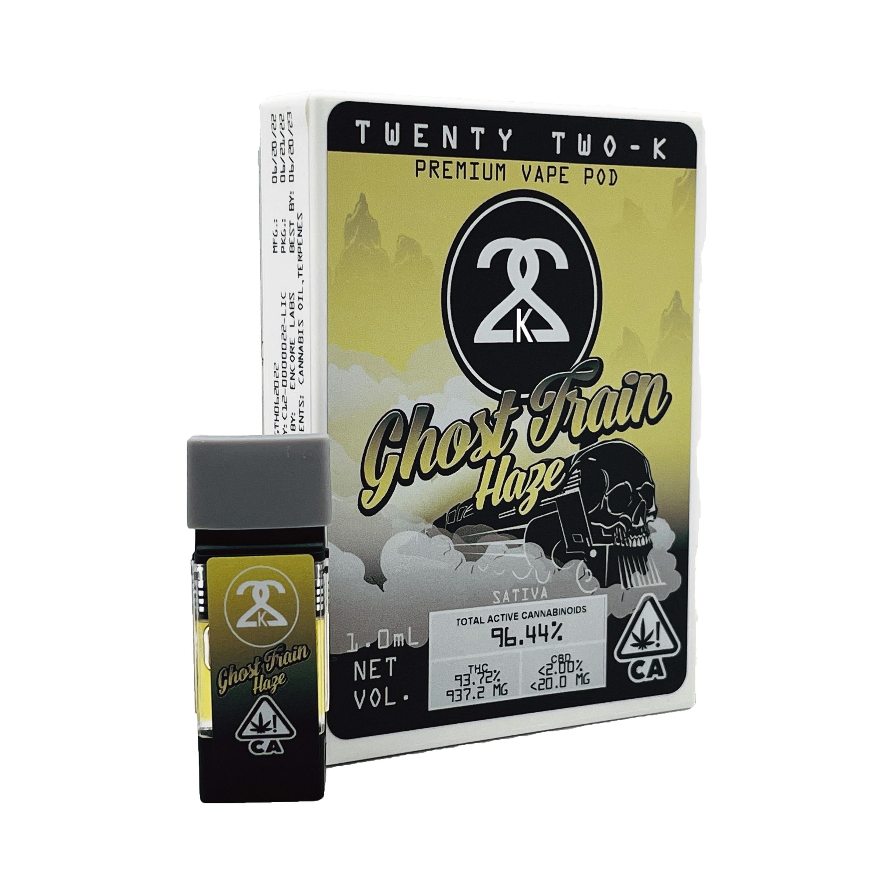 22K - Ghost Train Haze 1.0ml POD - Twenty Two K / 22k 22K - Ghost Train Haze 1.0ml POD - Twenty Two K / 22k