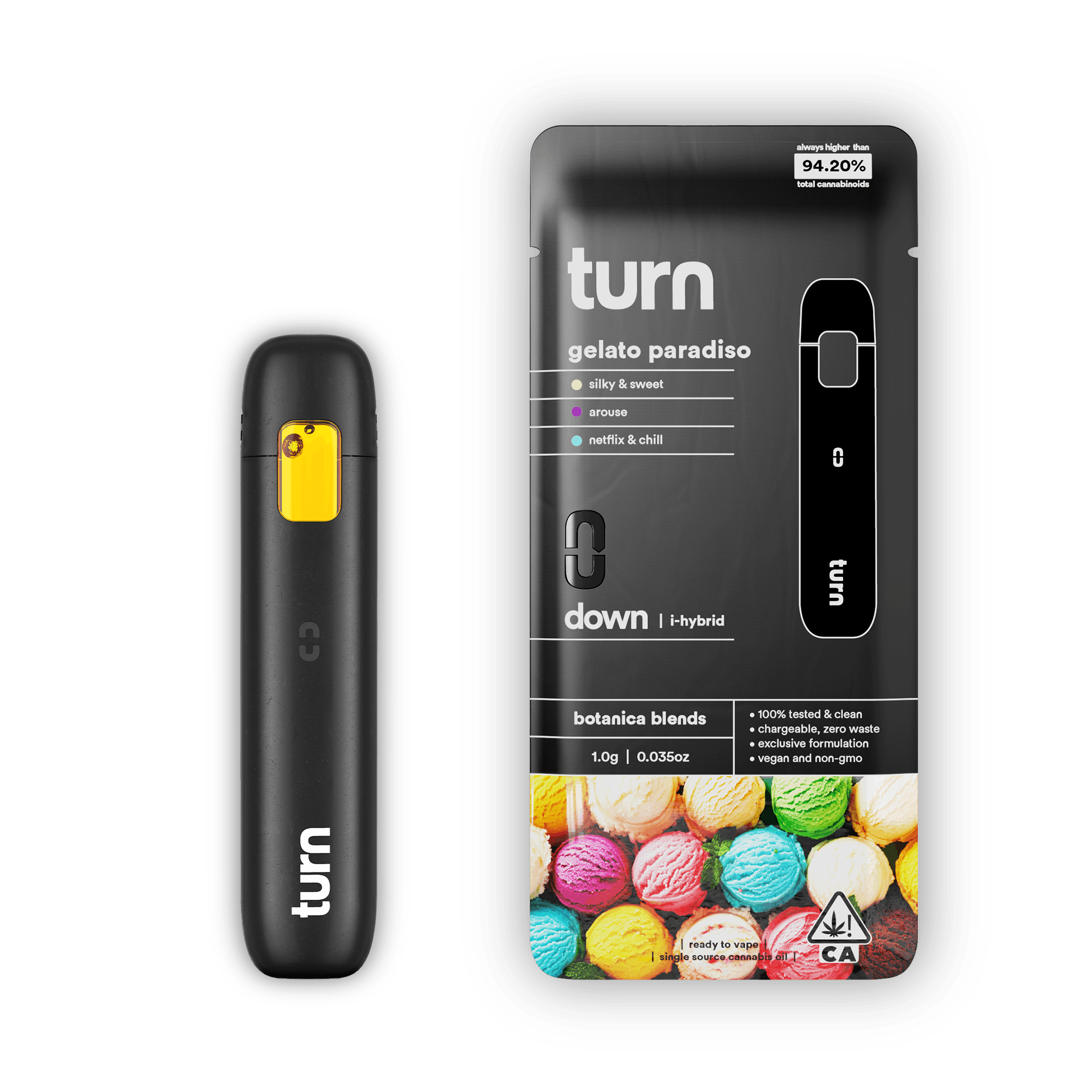 その他 U5  paradiso 1.0g AIO | gelato paradiso | botanica blends | down | - turn